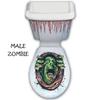 Halloween Home Decoration Horror Toilet Lid Stickers