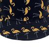 Flamingo Print Double-Sided Bucket Hat Men'S And Women'S Fashion Versatile Spring And Summer Sunshade Hat