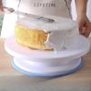 1PC Cake Turntable Rotatable Piping Table with Non-slip Edge DIY Baking Tool, Food Grade Pp Plastic Turntable