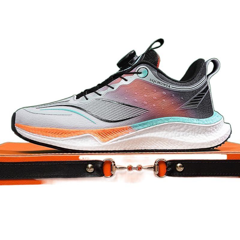 

2025 new high elastic mesh breathable fashion boys and girls sports shoes adult couple running shoes sports shoes 45