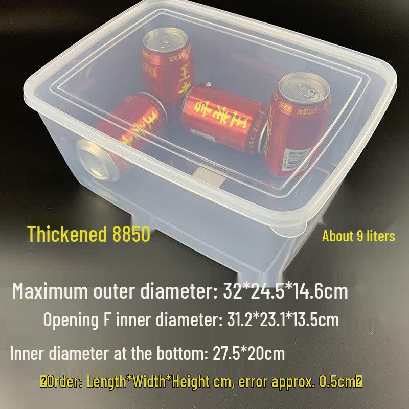 Ru Han Thickened Food Grade Freezer Storage Box with Lid