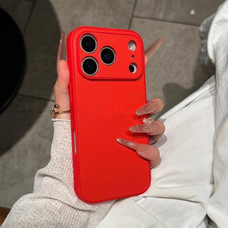 

Luxury Matte Cortex Plain Phone Case For For Iphone 11 12 13 14 15 16 17 Pro Max Plus Air Shockproof Bumper Back Cases Cover iPhone 14 Plus