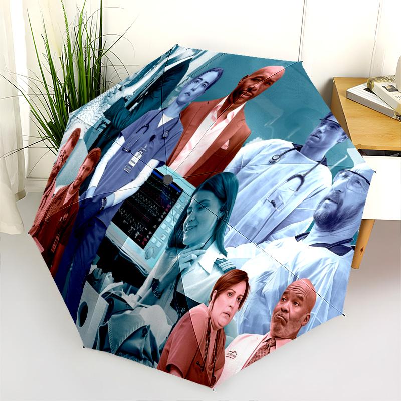 Medical Team Drama Folding Umbrella Suitable For All Seasons Travel Travel Umbrella Travel Umbrella