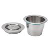 Coffee Capsule Reusable Stainless Steel Coffee Pod with Filter Paper Spoon Brush for Coffee Maker