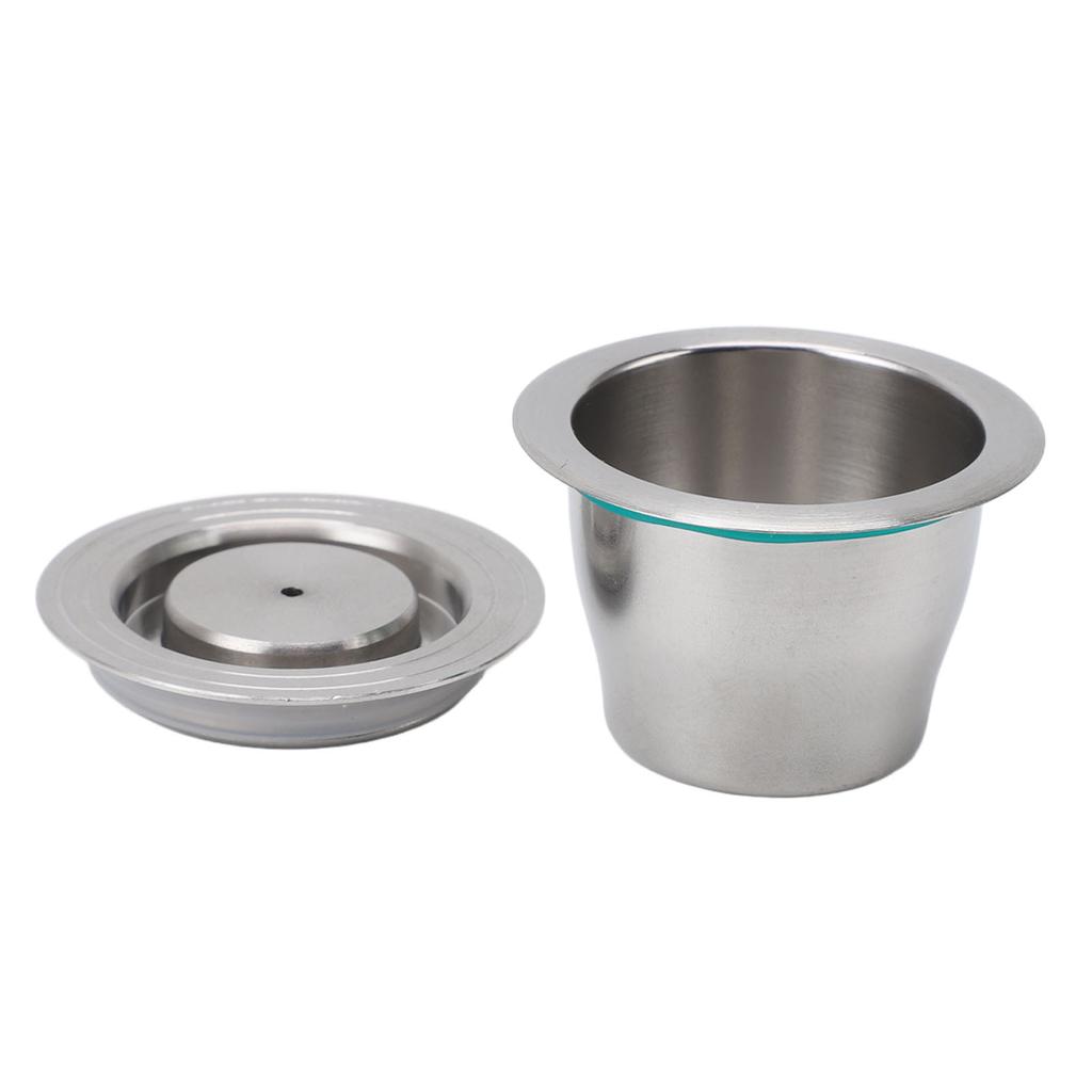 Coffee Capsule Reusable Stainless Steel Coffee Pod with Filter Paper Spoon Brush for Coffee Maker