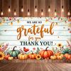 Colorful Pumpkins Harvest Festival Banner Thanksgiving Banner Seasonal Decor for Holiday Party Autumn Festival Indoor Decoration