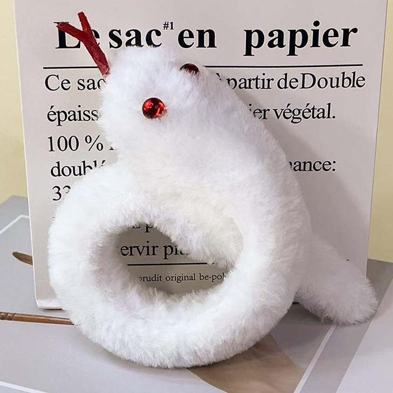 

1 шт. Китайский талисман браслет-манжета 2025 год Змеи Плюшевые игрушки Креативная зодиакальная кукла Милое украшение на запястье