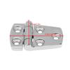 Kabinentür-Scharnier aus Edelstahl für Luken, bündiges Türscharnier, Ersatz für Marineboot, 57 x 38 mm