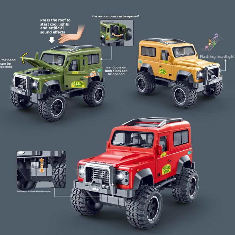 Four Opening Door Offroad Kids Inertia Toy With Sound And Light Features