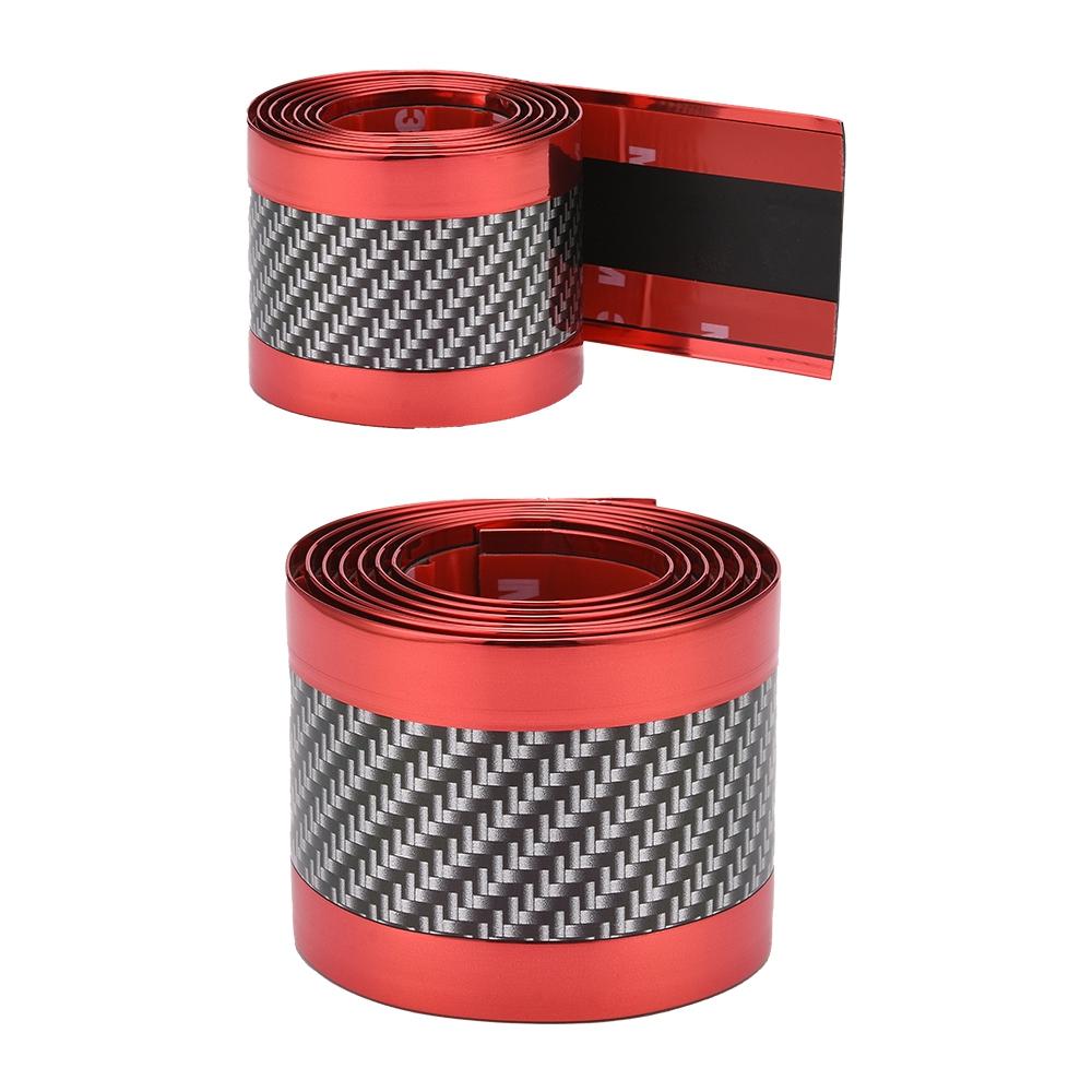 

1mX5cm Проти подряпин Смуга бампера Наклейка Клейка стрічка з вуглецевого волокна для автомобільного бампера Автомобільна спідниця Дверний порог Захист краю багажника