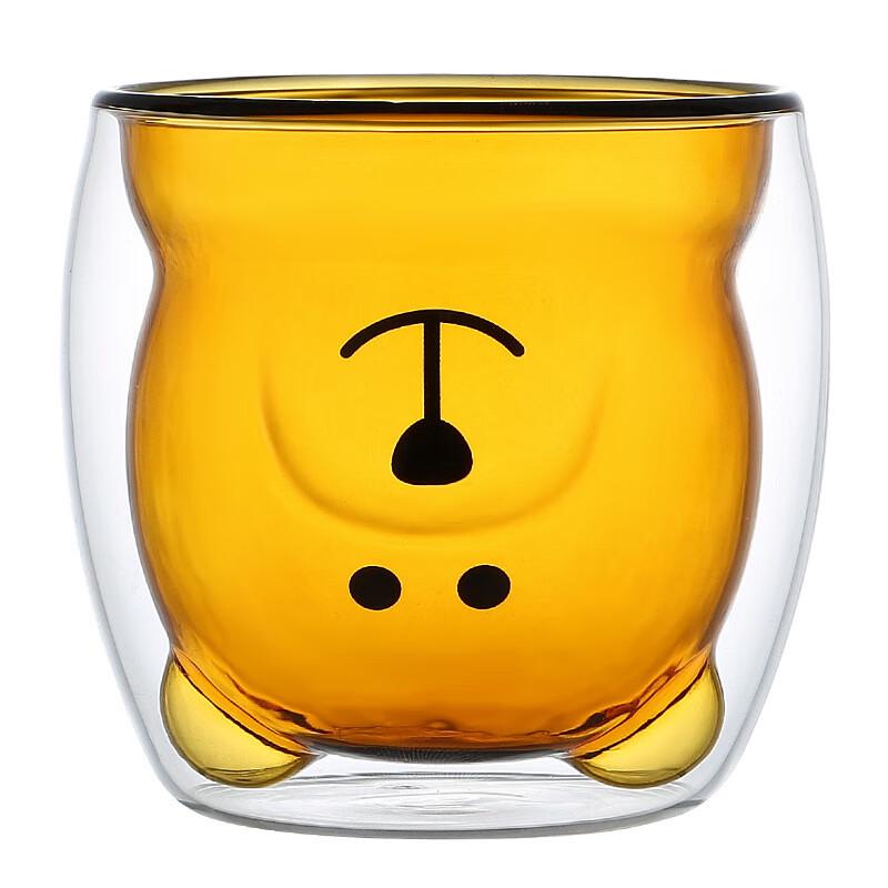 Shengfuyuan Cartoon Bear Kids Glass Water Bottle