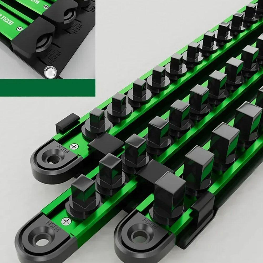 Magnetic Sleeve Storage Rack 1/4 3/8 1/2 Inch Heavy Duty Socket Rack  Car Tool