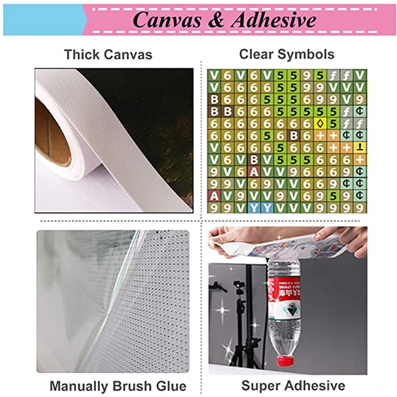VAIIEYO Kit Pittura Diamanti 5D Angelo - Quadro Fai Da Te 30x40 Cm Con Tela Adesiva E Strass