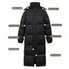 Down Jacket Women's Super Long New Winter Thickened Loose and Thin College Style Couple Down Jacket