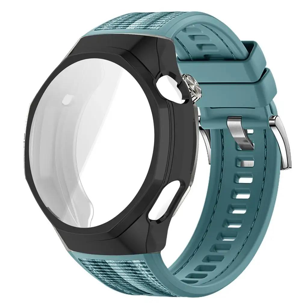 TPU Soft Case+Silicone Sport Woven Bracelet Band With TPU Protector Bumper Shell Cover For Huawei GT6 Pro 46mm