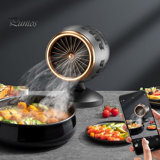 

Настольная вытяжка Мощная высокоскоростная USB Plug-Play с регулируемым углом малошумного домашнего барбекю Портативная вытяжка