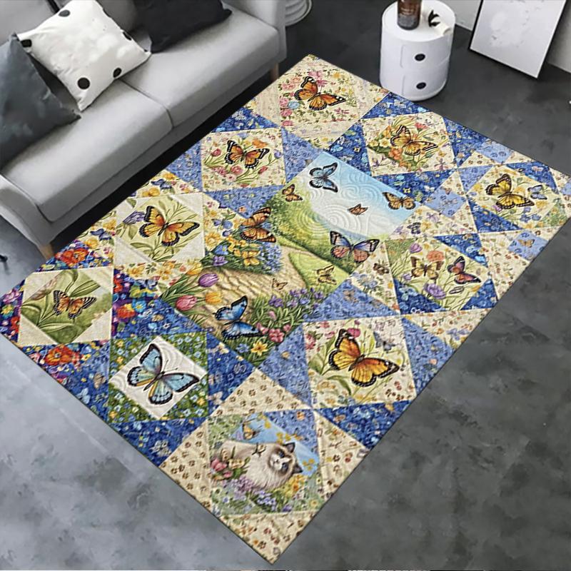 2025 New Butterfly Decoration Carpet Rug for Living Room Bedroom Home Sofa Decoration,Kids play Non-slip Floor Mat28