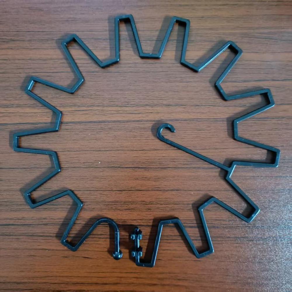

Round/Square Flower Climbing Stem Holder Adjustable Vine Branch Hooks Durable Plant Stem Support Black-Square