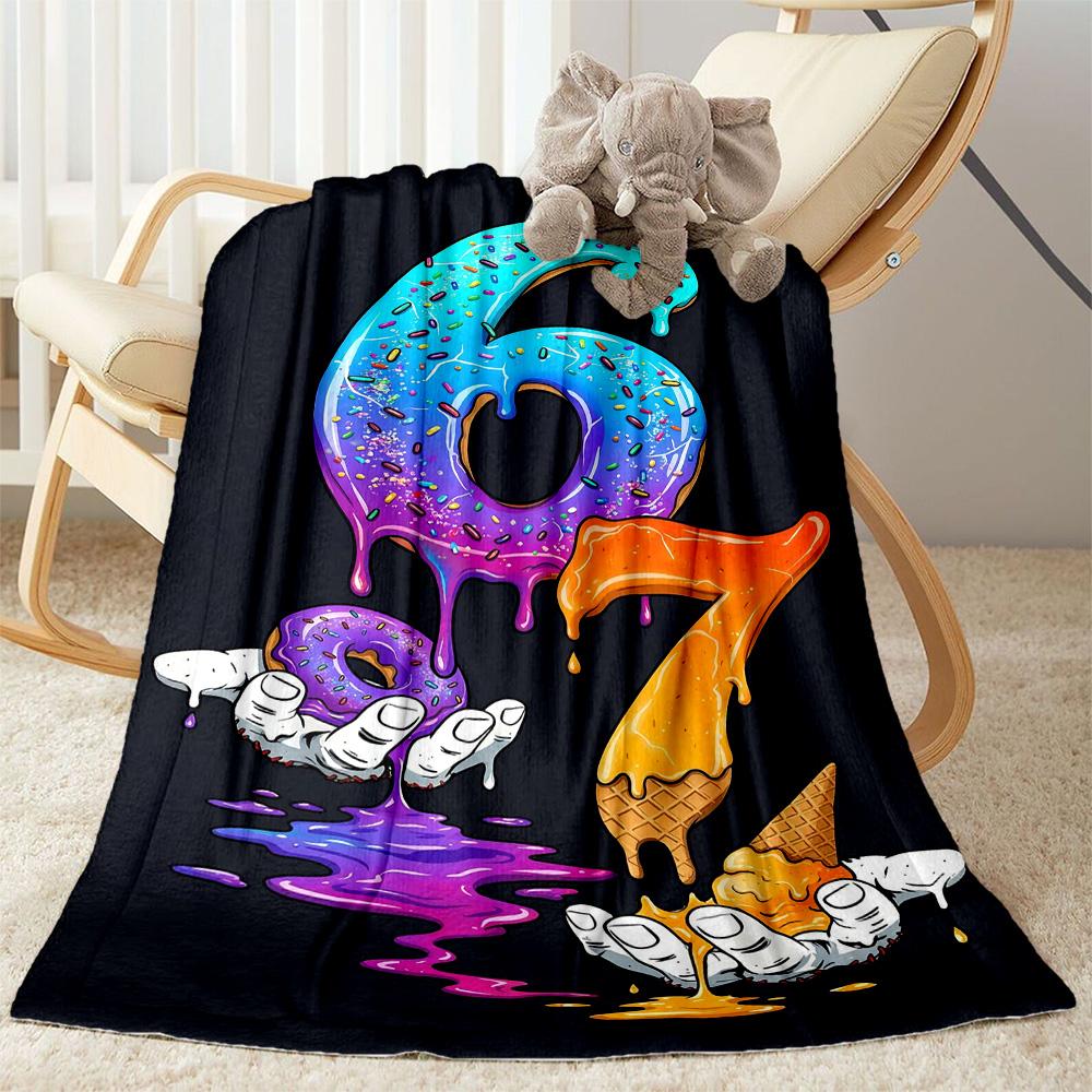 Sixty-seven Blanket,Suitable for sofas, offices, travel, living rooms, Gifts to relatives and friends, Blanket,Suitable for all seasons.