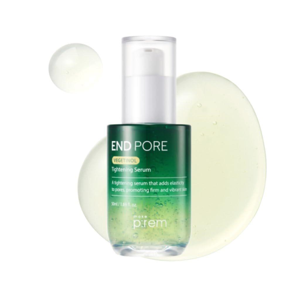 MAKE P:REM End Pore Vegetinol Tightening Serum 50ml, Hypoallergenic, Anti-Aging, Moisturizing, Korean Cosmetics, Kbeauty