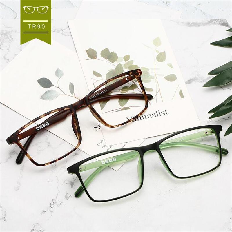 0 -0.5 -0.75 -1.0 To -6.0 Minus Degree  Square Prescription Eyeglasses Women Men Ultralight Business Computer Optical Glasse