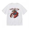 Men's Fashion Comfy Classic T-Shirt Red Crab Cap Bandana Art Design Tee