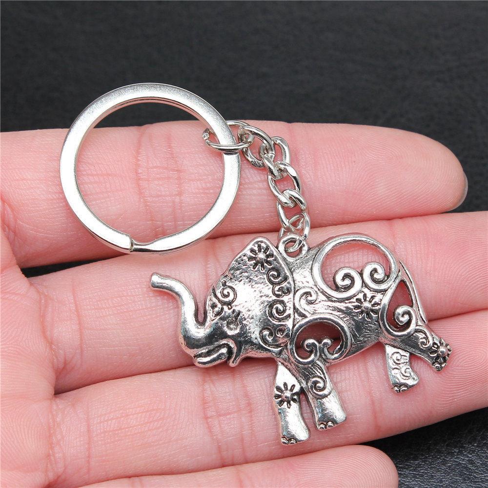 Big Elephant Animal Keychain for Women Best Seller Sweet Christmas Gift Streetwear Car Key Ring