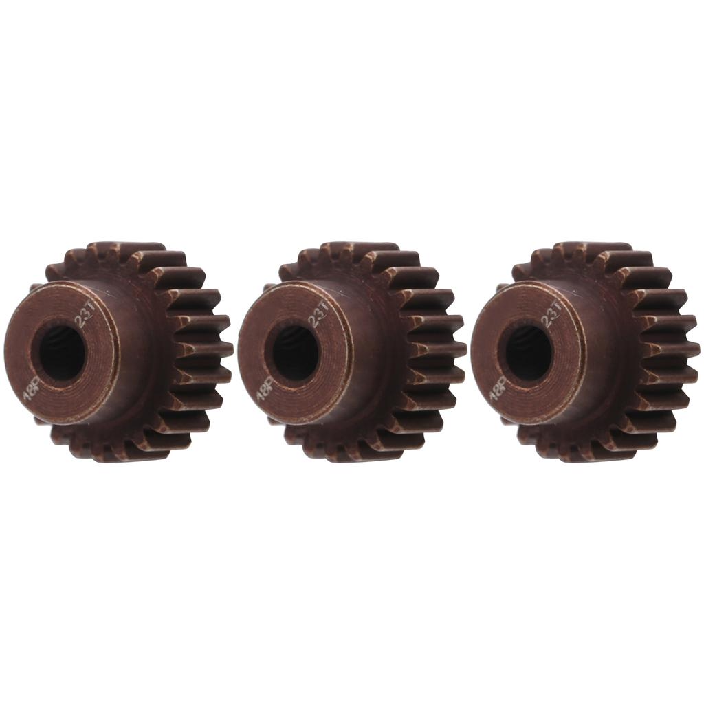 3PCS Steel 23T Diamond Red 48DP Gear for 110 RC Model Car 3.175mm Shaft Motor Accessory