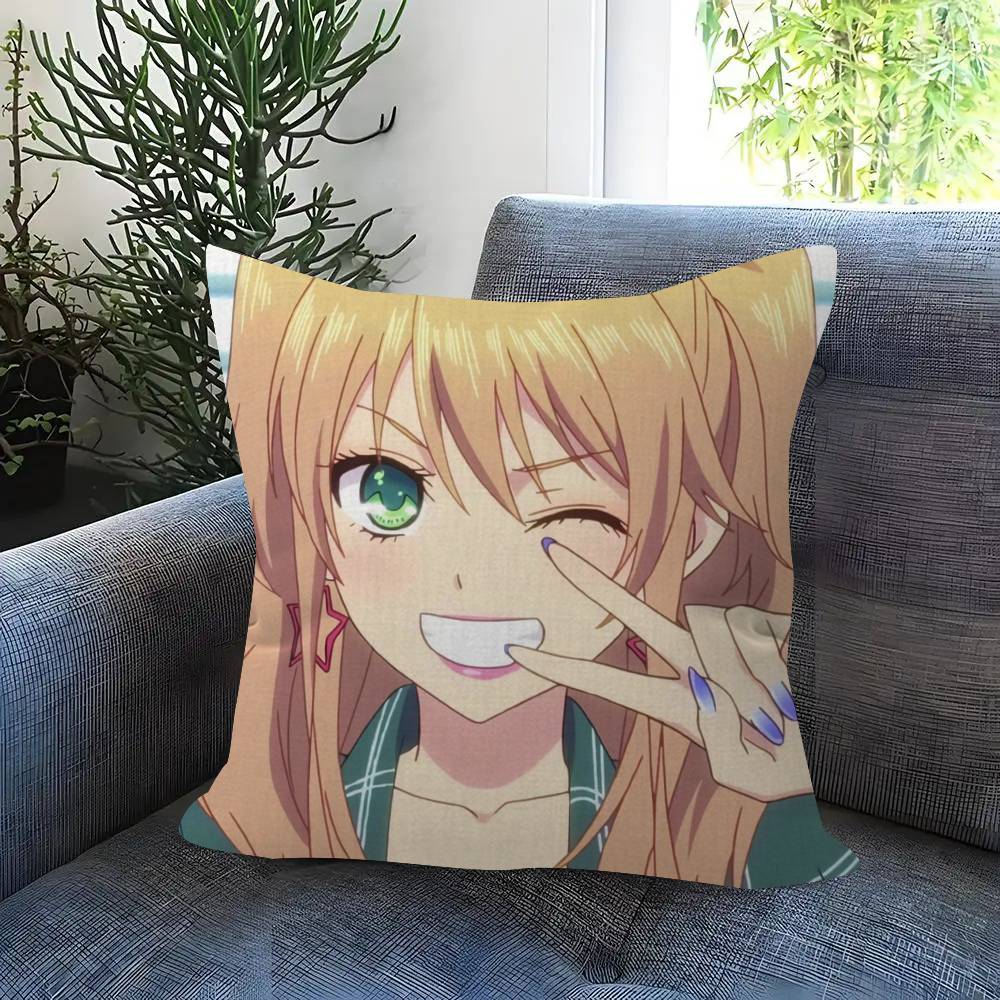 Anime Citrus Girl Cushion Cover Car Throw Pillow Case For Sofa Car Christmas Gift