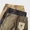 2024 Men's Retro Washed Street Style Durable Overalls - Breathable, Thick, and Slim-Fit Trousers