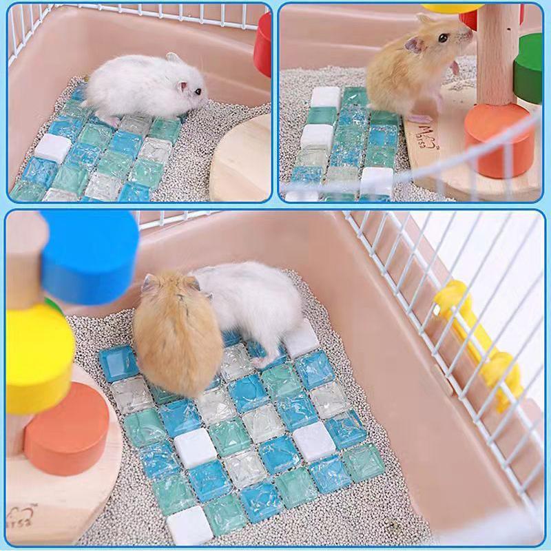 Cobai special de vară Djungarian Hamster Igloo Panou de încălzire a camerei Iepure Covoraș de vară Pad de gheață Materiale de răcire