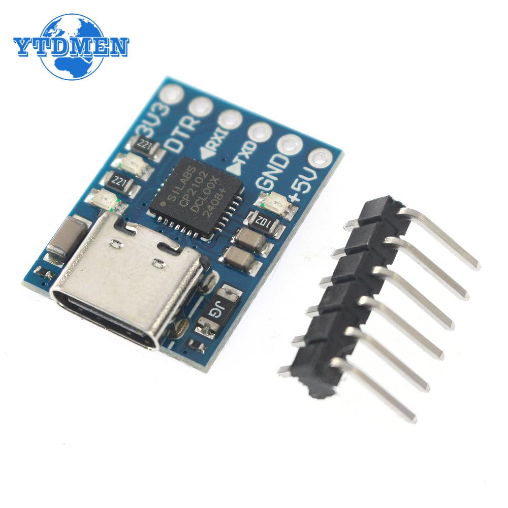 

CP2102 MICRO USB / TYPE-C USB To UART TTL Модуль 6Pin Послідовний Перетворювач UART STC Заміна FT232 Type-C