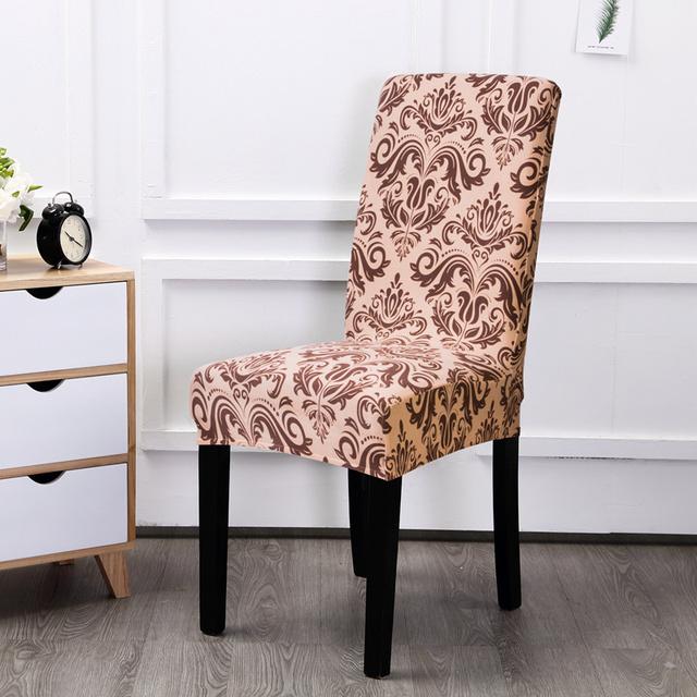 Geometry Chair Cover Dining Elastic Chair Covers Spandex Stretch Office Use Restaurant Weddings Banquet Hotel Seating Seat Covering 1pc