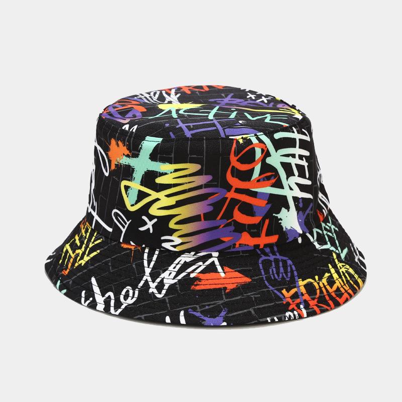 fashion plant printing pattern fisherman hat spring and summer outdoor sun protection fisherman cap unises fishing caps