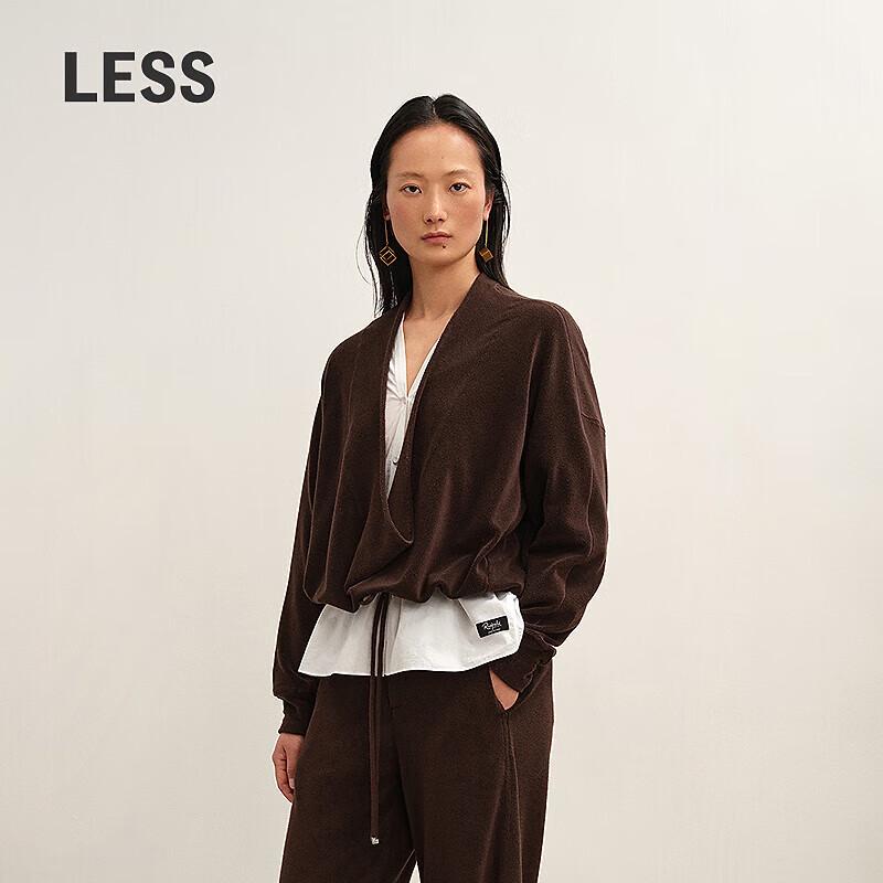 LESS 2025 Winter Loose Raglan Sleeve Sweatshirt