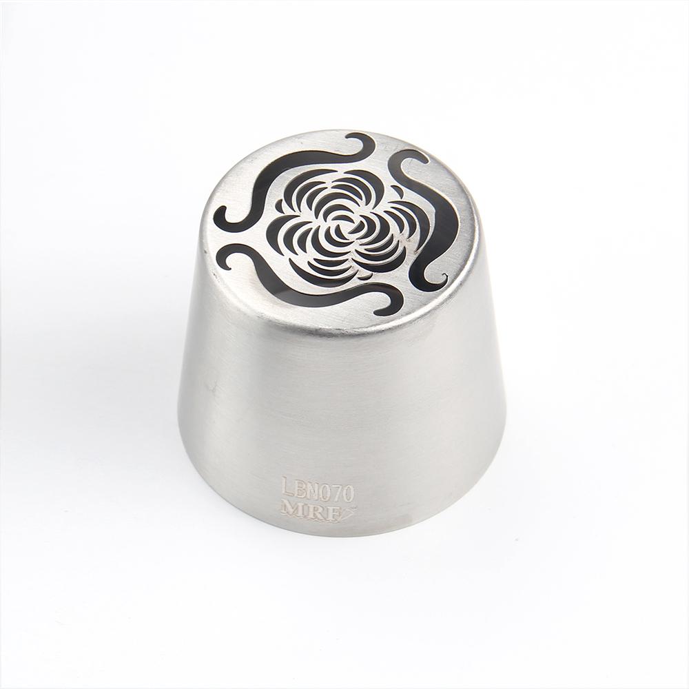 

1 шт. Пелюсткова троянда з рюшами, велика квітка для торта, російська насадка для декорування, DIY, для Дня святого Валентина, Різдва, кондитерські насадки з нержавіючої сталі