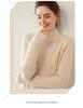 Cozy Cashmere Semi-High Neck Sweater: Slim Fit, Long Sleeve, Short, Loose Pullover - Perfect for Autumn/Winter
