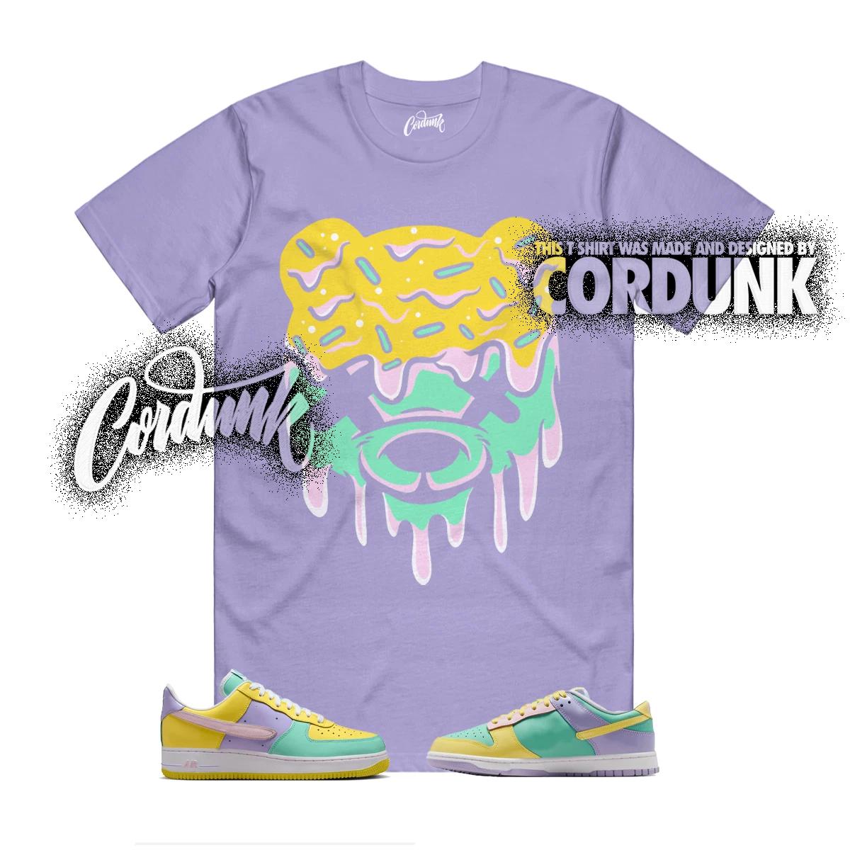 

Dunk Easter Air Force 1 Emerald Yellow Hydrangeas Pink Foam Shirt Match DRIPPY M