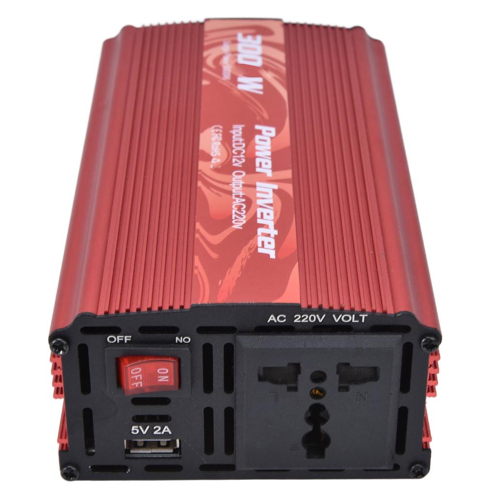 300W Inverter Safe Modified Sine Intelligent Power Converter for Refrigerator Induction Cooker 12V To AC220V