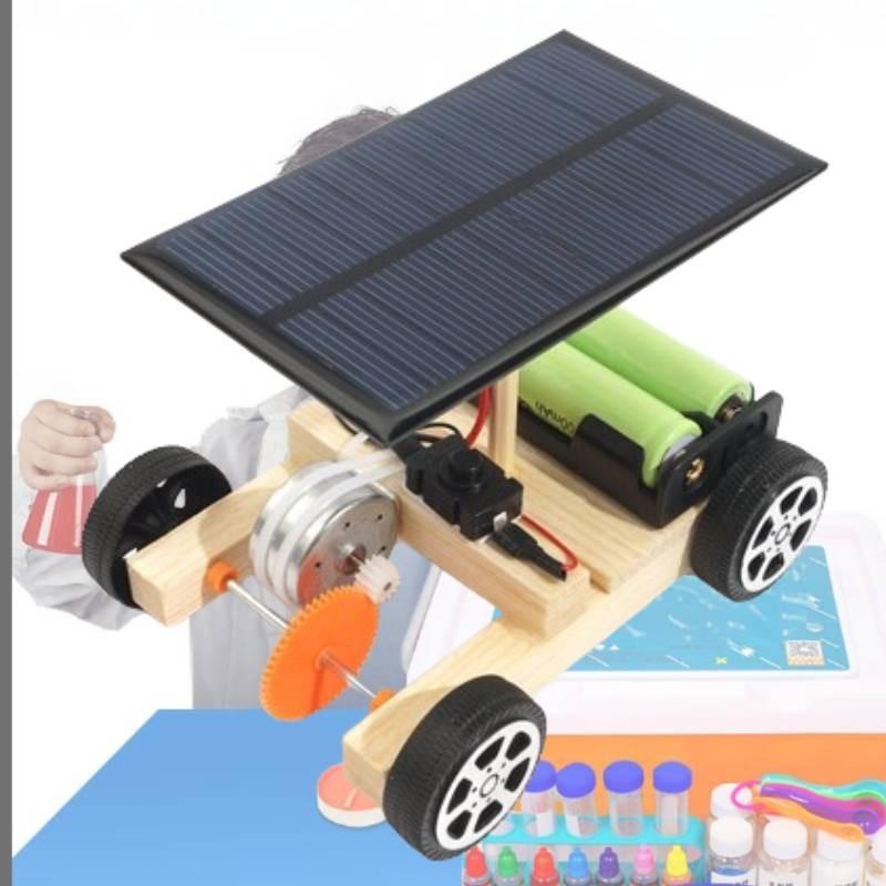 Elementary School Diy Science Solar-powered Electric Car Stem Educational Model