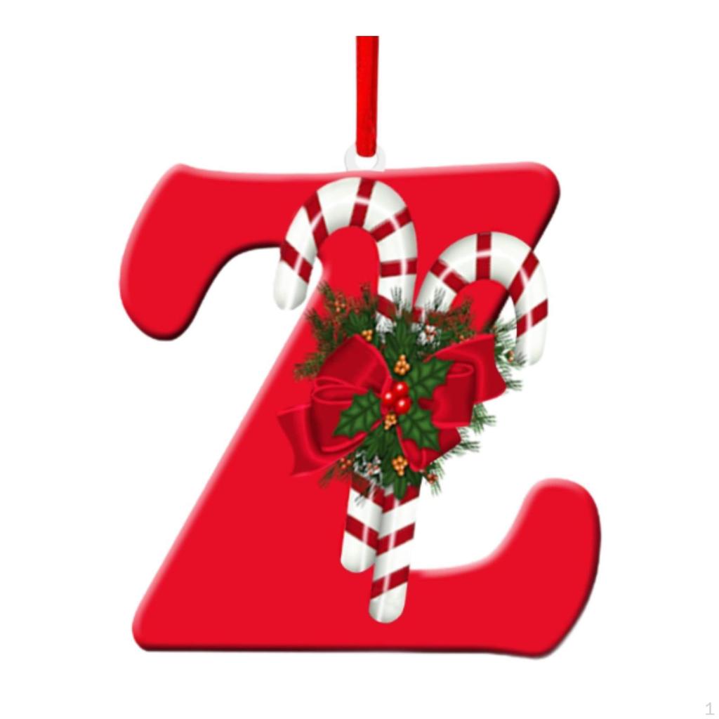 Alphabet-Christbaumschmuck für Feiertagsdekoration und Feiern