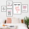 Make-up Schönheit Bild Kunst Poster Wimpern Leinwand Malerei Lippenstift Wand Dekor moderne Schönheitssalon Wandkunst Leinwand Malerei HD2891