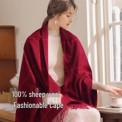 Women's Pure Wool Shawl Scarf