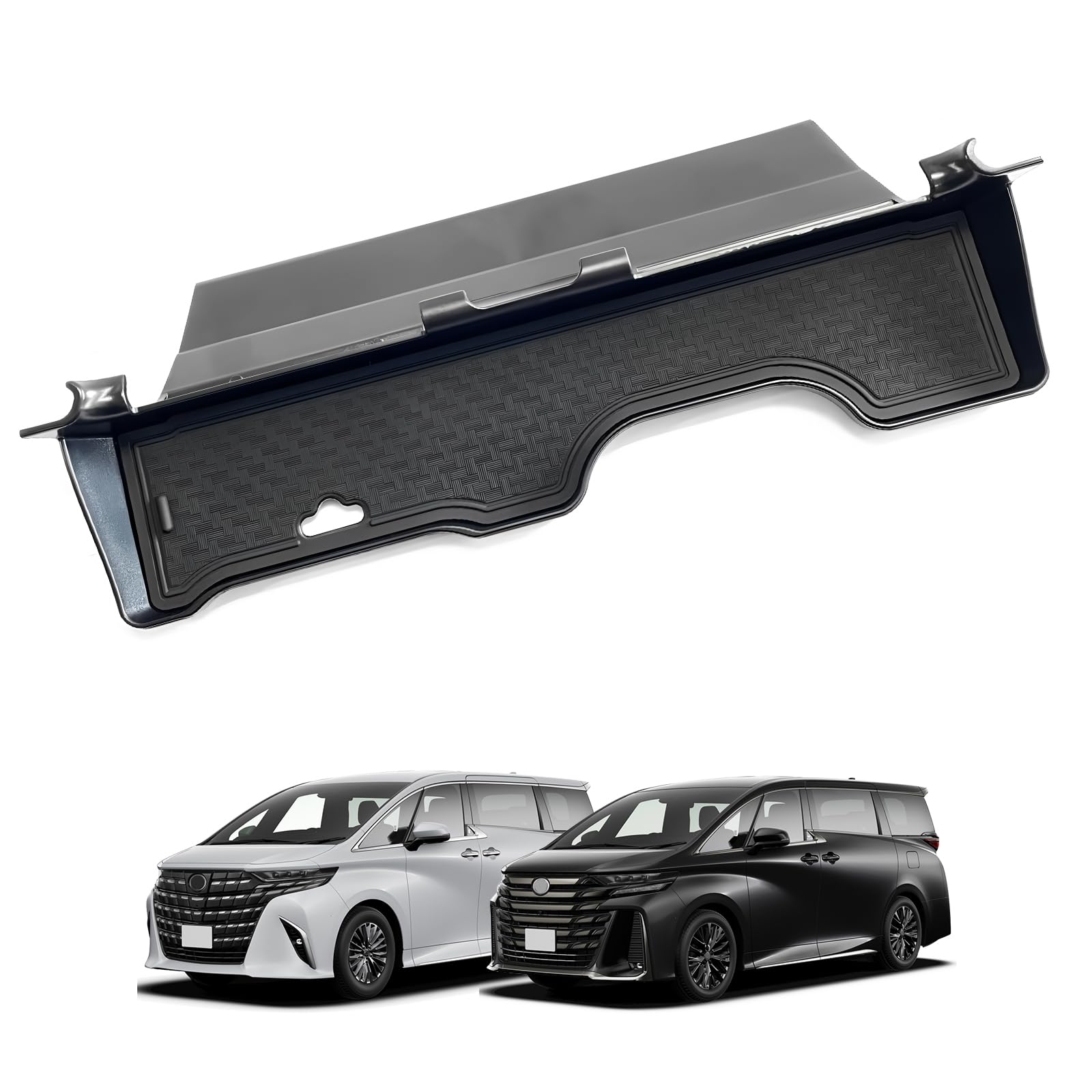 

TELLIKA Center Console Tray for Alphard 40 Series and Vellfire 40 Includes a rubber mat and ABS Easy perfect for storing small items and organizing