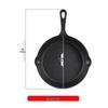 ZISIZ Cast Iron Frying Pan Set
