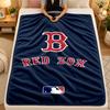 Flannel BlanketBoston Red Sox Warm Soft Throw Blanket for Indoor Sofa Bed Living Room Use