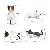 seimeinoki Car Interior Cute Cat Car Set of Car Interior Dashboard Different Cat High Temperature Rearview Mirror Interior Animal Mini Mascot
