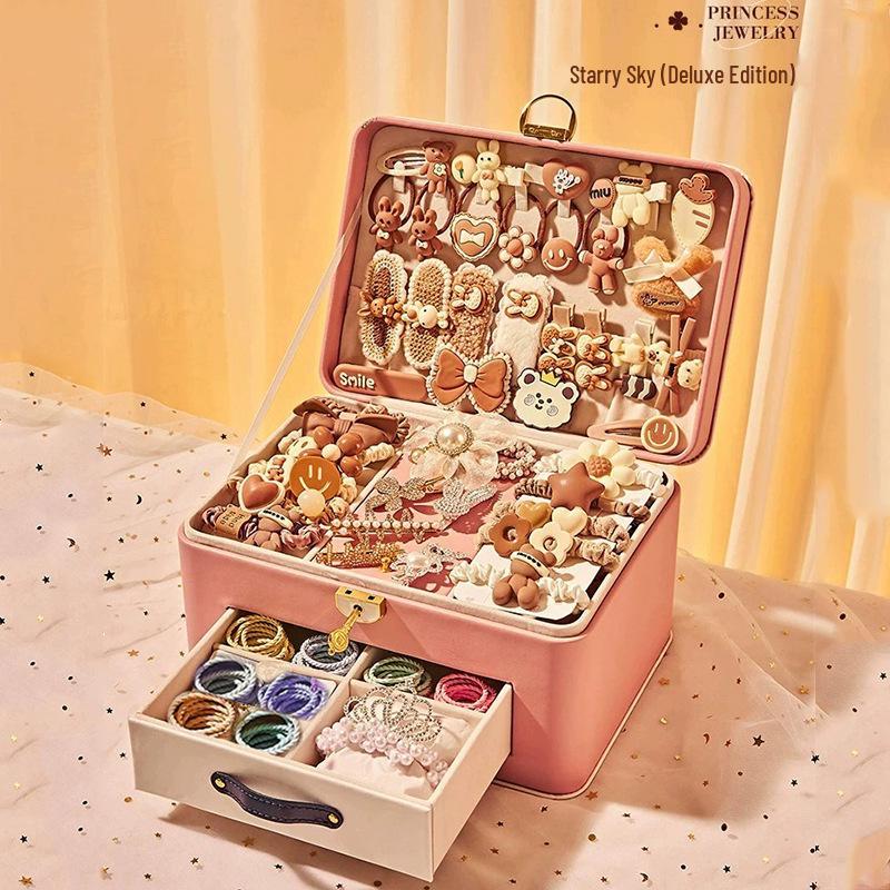 Deluxe Princess Hair Accessories & Jewelry Gift Set for Girls - Perfect for Birthdays and Children's Day