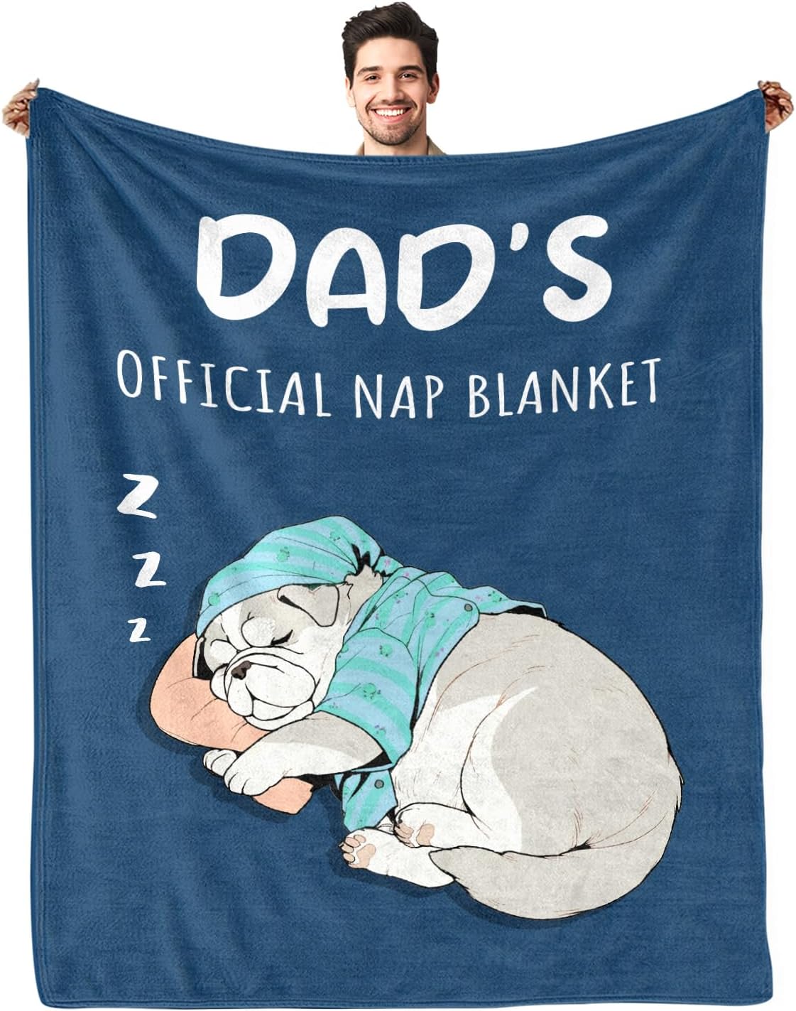 Funny Gifts for Uncle, to My Uncles Blanket, Uncle Birthday Gift from Niece Nephew - Soft Flannel Throw Blanket 75X95CM