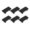 6Pcs Black ABS Rectangular Rocker Switches Panel Blank In Hole Plug Cover Bracket Filler for Standard Switches Pushbutton Switches 3